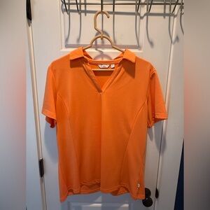 Lady Hagen Essentials Orange Short Sleeve Polo Golf Shirt
